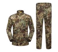 Oanviso Ensembles de Survêtement Homme Veste Impermeable Chaud Manteau Softshell Blouson et Cargo Pantalon de Sport Militaire Pantalon Uniforme pour Randonnée Voyage B Vert XL