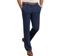 Oanviso Hommes Chino Pantalon Slim Fit Élastique Mode Pantalons Casual Stretch Pant Doux Business Droits Pants de Costume Coupe Ajustée A Marine L