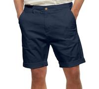Oanviso Hommes Chino Short Bermudas Slim Fit Stretch Pantacourt Casual Élastique Short Cargo Homme Mode Business Short Décontracté Pantalon avec Poches B Marine 3XL