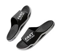 Oanviso Pantoufles de Bain Hommes Douche Doux Sole Maison Chaussures Vintage Épaisse Slippers Grande Taille Casual Flip Flops Chaussons de Plage B Noir 44/45 EU