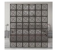 OAOAO Panneau de séparation de pièce Suspendu for la décoration du Bureau à Domicile, Taille 11,4 "x 11,4", 1 à 100 pièces Disponibles(Black,27Pcs)