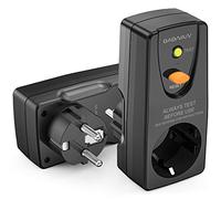 OAONAN Disjoncteurs Adaptateur RCD de sécurité 16 AMP RCD Plug pour Appareils Ménagers et Outils - Noir
