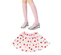 OAOSDH 1 Morceau De Jupe en Maille d'amour Et 1 Paire De Chaussettes en Maille d'amour, Jupe en Tulle Élastique, Accessoires De Vêtements De Fête, Jupe en Filet Mignonne.