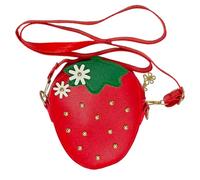 OAOSDH 1 Morceau De Sac De Style Aux Fraises, Sac Créatif Mignon, Sac À Bandoulière Pour Enfants, Sac À Bandoulière Amusant, Accessoires De Vêtements Pour Filles.