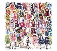 OAOSDH 100 Autocollants De Poupée De Dessin Animé, Autocollants Mignons, Autocollants pour Filles, Peuvent Décorer des Albums, des Vélos, des Bouteilles d'eau.