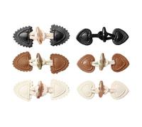 OAOSDH 12 Morceaux De Boutons en Cuir, Boutons De Décoration De Vêtements, Boutons Rétro, Matériaux De Couture, Adaptés Aux Vestes, Cardigans, Briseurs De Vent