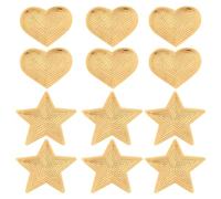 OAOSDH 12 Morceaux De Patch Étoile, Patch en Tissu À Paillettes, Vêtements Décoratifs De Vêtements, Patch en Tissu Pailleté, Adapté Aux Vêtements, Chapeaux, Sacs À Dos.