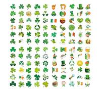 OAOSDH 120 Pièces D'Autocollants De Trèfle, Vert, Moderne, Adaptées À La Décoration Et Créative Faite À La Main