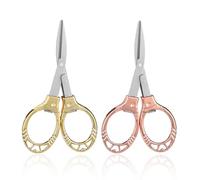 OAOSDH 2 Morceaux De Ciseaux Pliants, Ciseaux Portables, Ciseaux en Acier Inoxydable, Accessoires Faits À La Main, Ciseaux Multifonction.