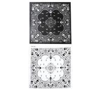 OAOSDH 2 Morceaux De Foulard Du Crâne, Serviette De Visage Imprimée Respirante Et Confortable, Serviette En Tissu Multifonction, Vêtements Et Accessoires De Pansement.