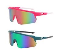 OAOSDH 2 Morceaux De Lunettes De Soleil À Vélo Extérieur, Verres À Vent, Verres De Sport Extérieurs, Verres De Protection, Lunettes De Soleil De Protection Solaire.