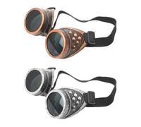 OAOSDH 2 Morceaux De Lunettes Rétro, Lunettes Steampunk, Accessoires De Rôle, Accessoires De Mascarade.