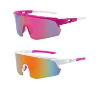 OAOSDH 2 Morceaux De Verres À Vélo, Verres À Vent, Lunettes De Soleil Sportives, Lunettes De Soleil Élées, Équipement Extérieur.