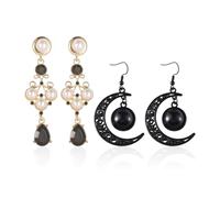 OAOSDH 2 Paires De Goujons pour Femmes, Goujons Rétro, Goujons Simples Personnalisés, Boucles d'oreilles Élées, Adaptées Aux Fêtes, Aux Cocktails, Aux Fêtes dans Le Danse.