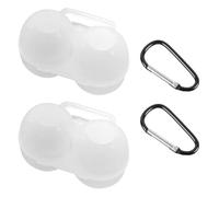 OAOSDH 2 Pièces Boîte De Rangement D'Oeufs Et 2 Boucles en Métal, Boîte À Œufs Portables, Boîte À Œufs en Plastique, Accessoires De Pique-Nique.
