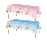 OAOSDH 2 Pièces Cartoon Bear Pattern Natecloth, Party Natecloth, Baby Party Decorations, Plastic Waterproof Natefoth.