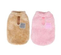 OAOSDH 2 Pièces De Polaire pour Animaux De Compagnie, Vêtements Chauds pour Animaux De Compagnie, Vêtements Doux en Peluche pour Animaux De Compagnie, Fournitures pour Animaux De Compagnie