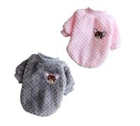 OAOSDH 2 Pièces De Vêtements pour Animaux De Compagnie, Pull pour Chat Et Chien, Veste Chaude Et Velours pour Animaux De Compagnie, Fournitures pour Animaux De Compagnie