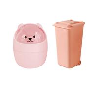 OAOSDH 2 Pièces Mini Poubelle De Bureau, Créative Et Mignonne, Poubelle De Rangement Multifonction, Poubelle Pratique, Adaptée Aux Chambres De Bureau.
