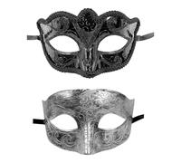 OAOSDH 2 Pièces pour Masques Masculins, Masques Élés De La Personnalité, Accessoires De Rôle, Masques pour Les Yeux Amusants, Décorations De Visage De Danse De Performance.