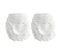 OAOSDH 2 Pièces Tablier en Dentelle, Tablier Mignon, Tablier De Serveur, Tablier De Cuisine, Tablier pour Dames, Tablier De Travail.