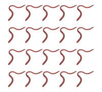 OAOSDH 20 Morceaux De vers Simulés, vers De Terre Artificiels Doux Et Élastiques, Accessoires De Farce, Jouets Personnalisés, De Faux Appâts De Pêche Amusants.