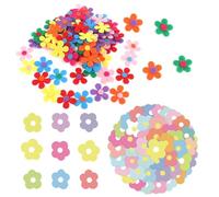 OAOSDH 200 Morceaux De Fleurs en Feutre Et 50 Morceaux D'Autocollants De Fleurs, Décorations De Table À Manger, Matériaux De Bricolage, Décorations De Fête.