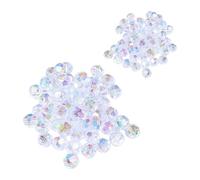 OAOSDH 200 Perles De Verre en Cristal, Décoration en Forme De Trous, Accessoires De Bijoux Artisanaux De Bricolage, Perles De Collier De Bracelet De Mode Personnalisées.