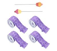 OAOSDH 4 Bandes Uniformes De Cuisson, 2 Morceaux D'Aiguilles De Test, Sangles De Protection De La Plaque À Gâteau, Bandes Absorbantes Réglables, Bandes De Tissu Simples Et Créatives.