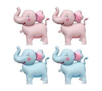 OAOSDH 4 Pièces Ballons D'Éléphants De Dessins Animés, Ballons Animaux Mignons, Jouets Gonflables pour Enfants, Ballons De Décoration De Fête.