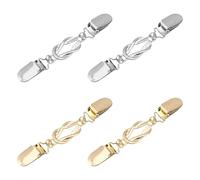 OAOSDH 4 Pièces Clip Cardigan en Métal, Rétro Et À La Mode, Broche Multifonction, Clip De Foulard Simple Créatif pour Femmes, Décoration De Vêtements Exquis.