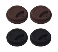 OAOSDH 4 Pièces Couvercle en Tasse en Silicone, Couvercle en Tasse À Poussière, Couvercle De Tasse Réutilisable, Couvercle De Tasse Durable, Accessoires De Tasse.