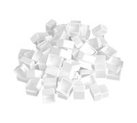 OAOSDH 50 Morceaux De Peinture Aquarelle Réseau Blanc, Mini-Boîte en Plastique De Couleur, Accessoires D'Espace Pigmentaire De Bricolage, Accessoires Artistiques Multifonctionnels.