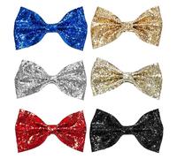 OAOSDH 6 Pièces À Noeud Papillon, Mode Classique, Nœud Papillon Brillant pour Hommes, Accessoires De Bal De Performance, Accessoires De Robe Formelle De Fête De Mariage.