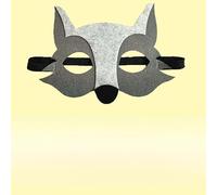 OAOSDH 8 Morceaux De Masques d'animaux, Masque De Performance De Porc Gris Loup, Masque Oculaire Créatif pour Les Enfants, Accessoires De Jeu De Rôle, Accessoires D'Habillage De Fête De Mascarade.