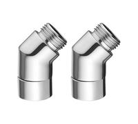 OAOSDH Adaptateur Rotatif De Douche 2 Pièces, Ajusteur d'angle De Douche, Coude en Cuivre Pur, Accessoires De Salle De Bain.