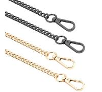 OAOSDH Chaîne en Métal De Sac en 2 Pièces, Sangle De Remplacement De Sacs, Bandoulière Simple Et Polyvalente, Accessoires De Sacs pour Femmes.
