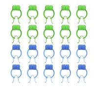 OAOSDH Clip De Nez De 20 Pièces, Couleur Unie Simple, avec Coussin, Formation À La Respiration, Test Fonctionnel en Spirométrie, Réutilisable, Clip Anti-Glipage Multifonction.