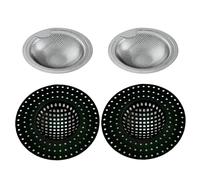 OAOSDH Filtre D'Évier en 4 Pièces, Filtre en Plastique, Accessoires D'Évier, Filtre Anti-Bloquant, Adapté Aux Lavabos, Baignoires Et Drains De Plancher.