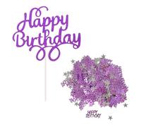 OAOSDH Les Paillettes d'anniversaire De 30 G Et Un Gâteau d'anniversaire 1 Morceau avec des Inserts De Carte, des Confettis Lancés, des Fournitures De Fête d'anniversaire.