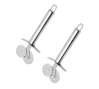 OAOSDH Pâte À Roue Double 2 Pièces, Coupeur en Acier Inoxydable Multifonction, Couteau À Rouleau À Pizza À Pain, Gadget De Cuisson De Cuisine.