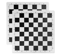 OAOSDH Planche à échecs en 2 pièces, échiquier pliable, échiquier portable, accessoires de jeu de société.