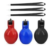 OAOSDH Sifflet De Sauvetage Extérieur 3 Pièces Équipé d'une Lanière 3 Pièces, Sifflet D'Arbitre, Sifflet De Sport, Sifflet À Presser, Sifflet d'urgence