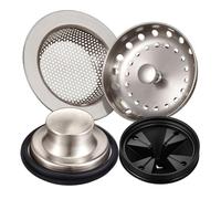 Oaqmvgin Accessoires d'évier de cuisine - Filtre de vidange et bouchon en | Le panier de vidange multifonction attrape les débris pendant le rinçage des produits, aidant à garder votre évier plus