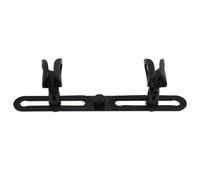 Oaqmvgin Base de microphone à double clip pour diffusion en direct sur air | La configuration Plug and Play avec de simples clips sans vis rend cette base de barre de micro prête en quelques minutes