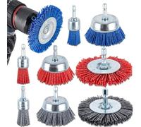 Oaqmvgin Brosse à filament en nylon pour perceuse - Enlèvement de couche | Élimine l'oxyde et la rouille ; coupe rapide avec filaments de nylon, convient pour la préparation de surfaces métalliques et