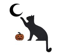 Oaqmvgin Cadre de porte décoratif en forme de lune pour décoration | La décoration de cadre de porte Moon Cat illumine et fait un cadeau attentionné pour les fans de chats comme idée cadeau