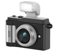 Oaqmvgin Caméra 1080P HD CCD Portable Noir Digital Toy Camera Flash | Appareil photo unique ; CCD rétro compact, vidéo HD 1080p, flash, corps en plastique et en métal ; prêt à l'emploi.
