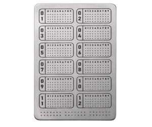 Oaqmvgin Crypto Seed Storage Premium Plate for 12 18 24 Word Phrases Backup | Plaque en alliage d'acier inoxydable - et étanche - Gravure BIP39 pour 12/18/24 mots - Pour stockage au froid.