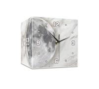 Oaqmvgin Horloge murale double face avec affichage numérique de la | Montage mural facile sans perçage ; design double face mélange acrylique moderne et bois pour une utilisation polyvalente à